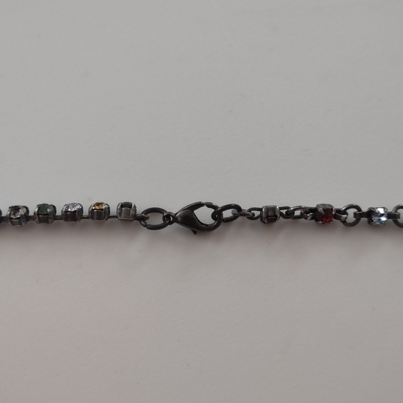 Vintage multi color rhinestone necklace - Picture 7 of 7